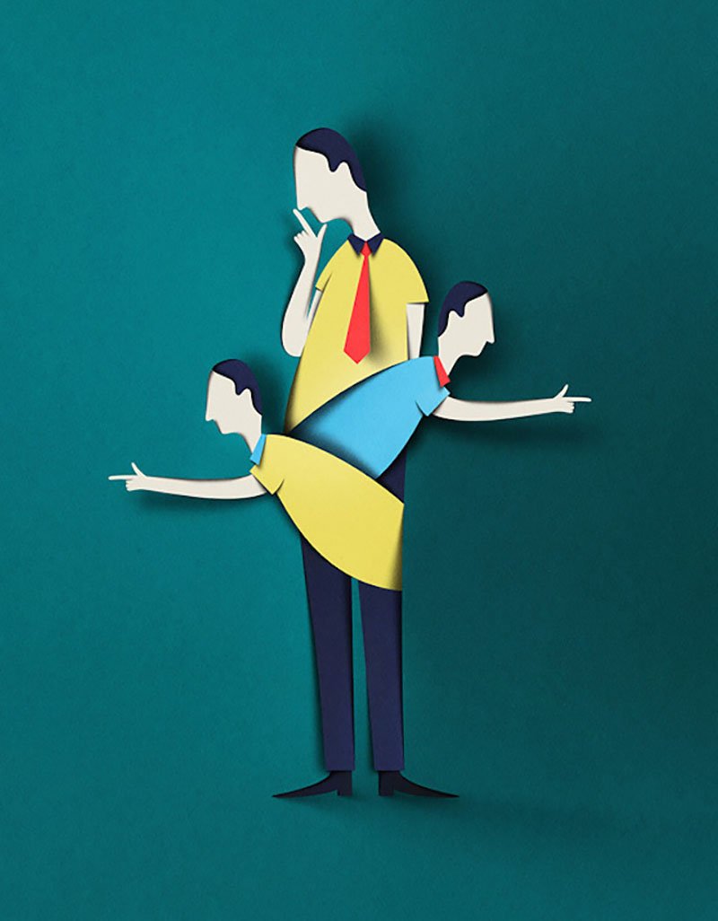 EikoOjala_printaly_04 - Blog Printaly.com Digital Papercut Illustration - Eiko Ojala