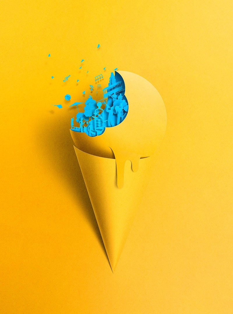 EikoOjala_printaly_10 - Blog Printaly.com Digital Papercut Illustration - Eiko Ojala