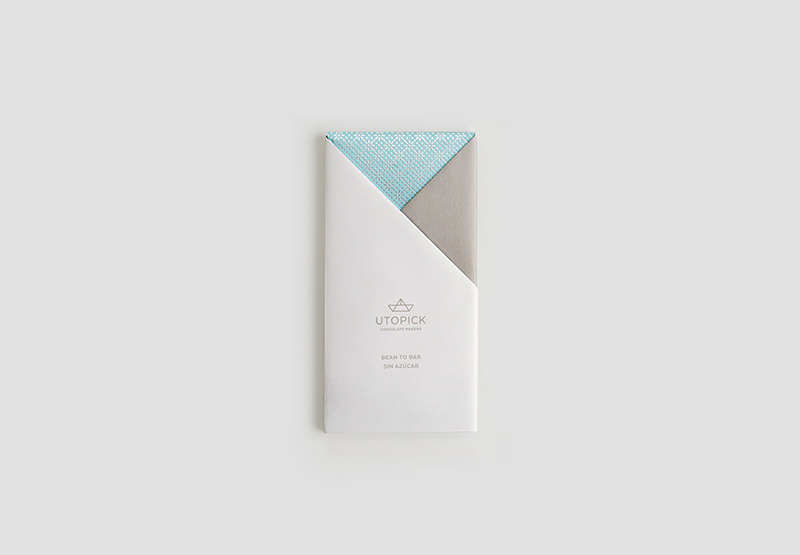 Il packaging per Utopick Chocolate progettato da Lavernia & Cienfuegos