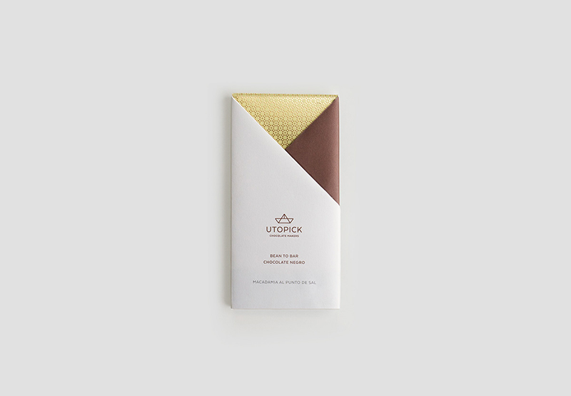 Il packaging per Utopick Chocolate progettato da Lavernia & Cienfuegos
