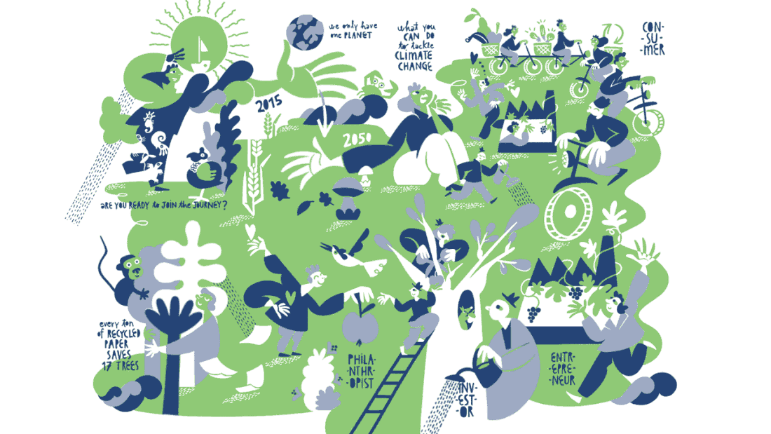 Le cartoline con lo storytelling illustrato dello studio Housatonic