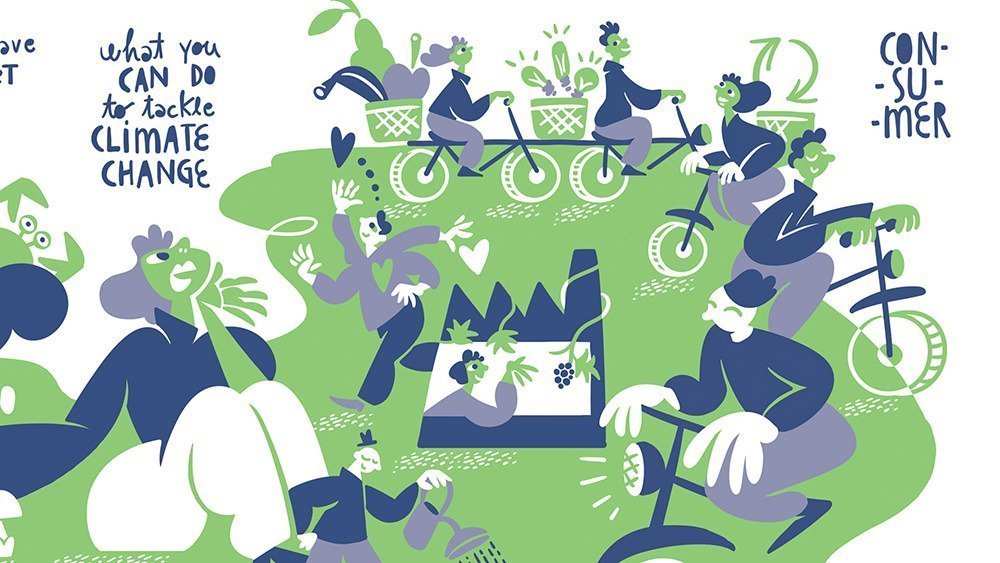 Le cartoline con lo storytelling illustrato dello studio Housatonic