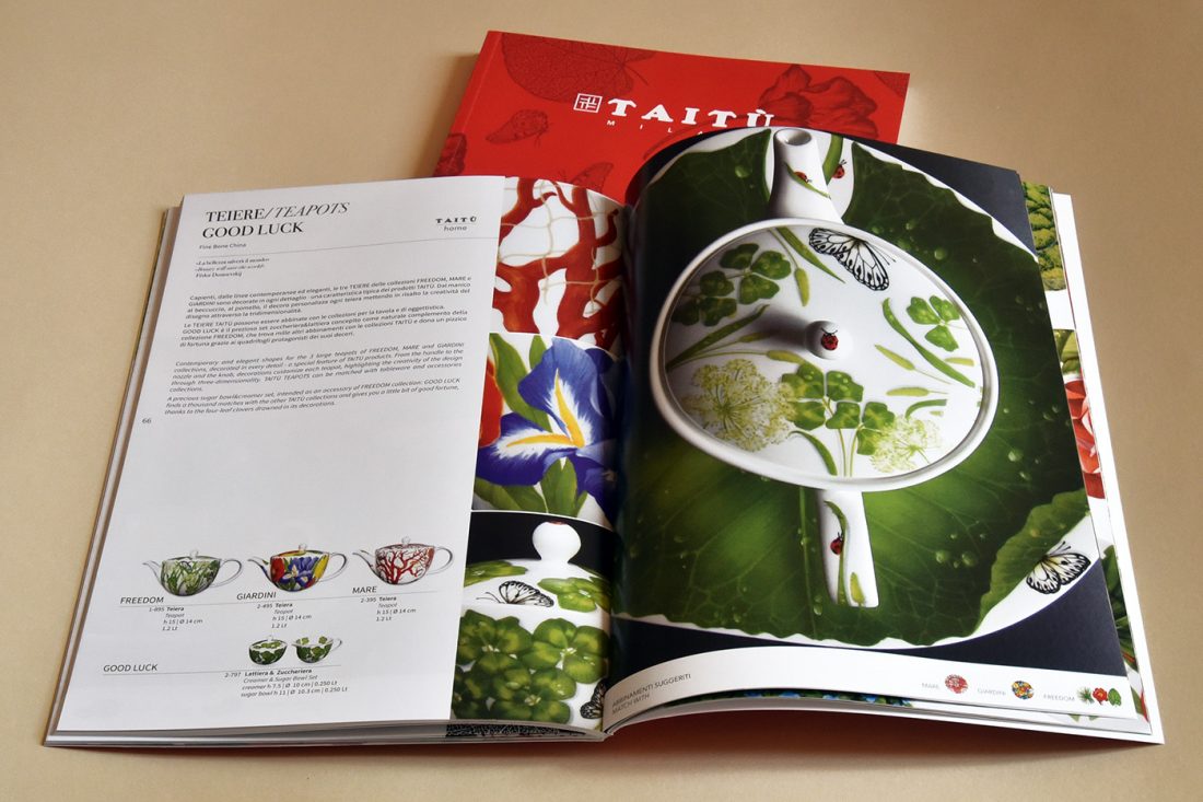 Taitù. Un coordinato visivo per l'azienda del design italiano.