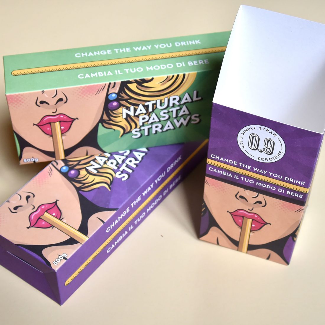 Natural Pasta Straw. Le cannucce di pasta prodotte da Zeronine