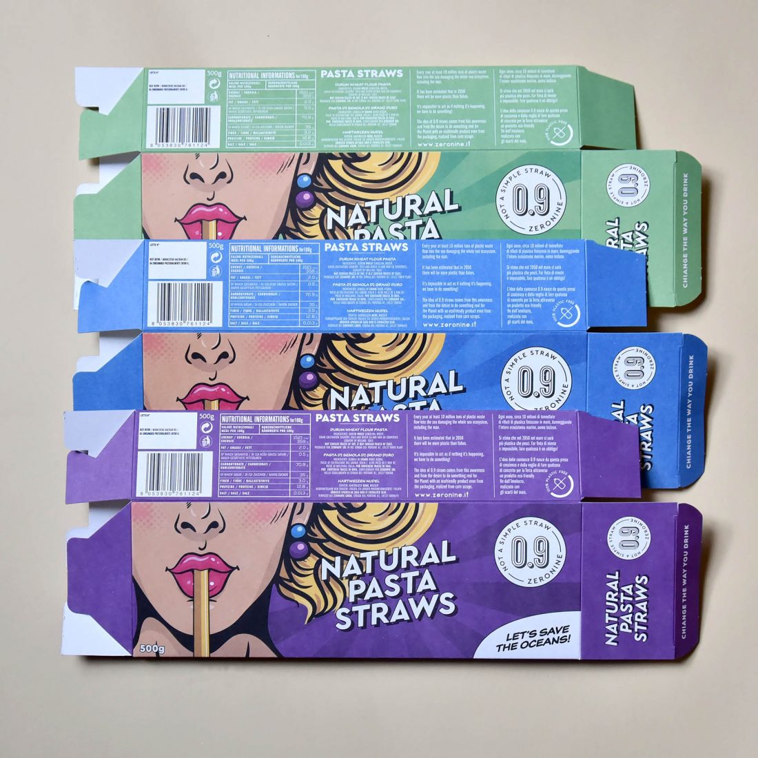 Natural Pasta Straw. Le cannucce di pasta prodotte da Zeronine