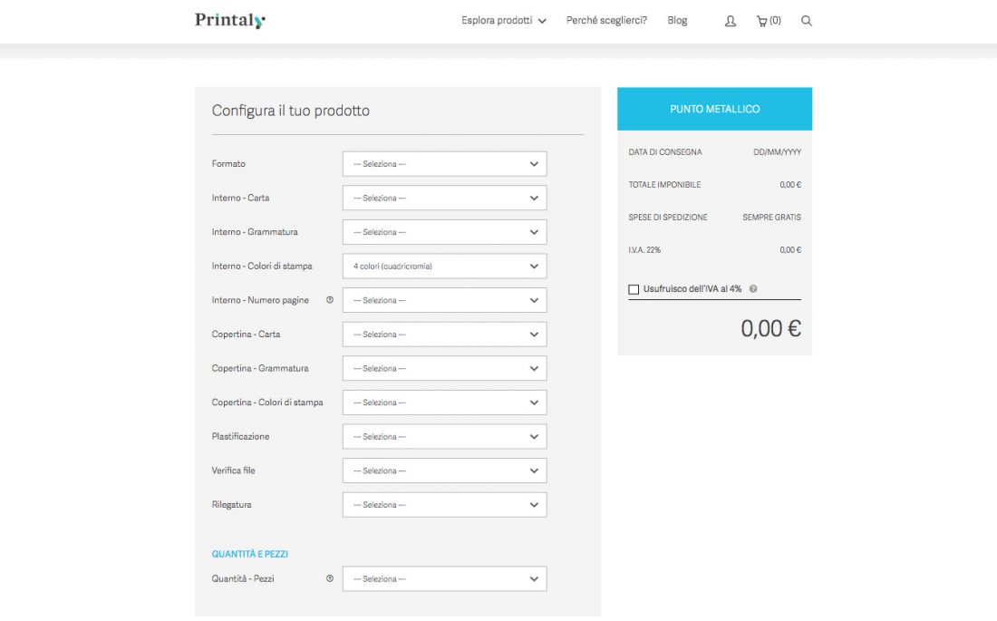Il nuovo sito di Printaly! è online Più pulito, più bello e più funzionale
