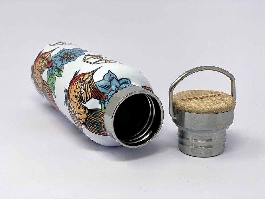 BBBottle. La prima borraccia illustrata da Lucamaleonte per PPPattern