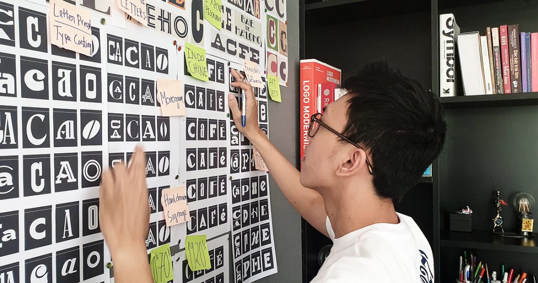 I caratteri tipografici dimenticati del Vietnam del '900 in un packaging