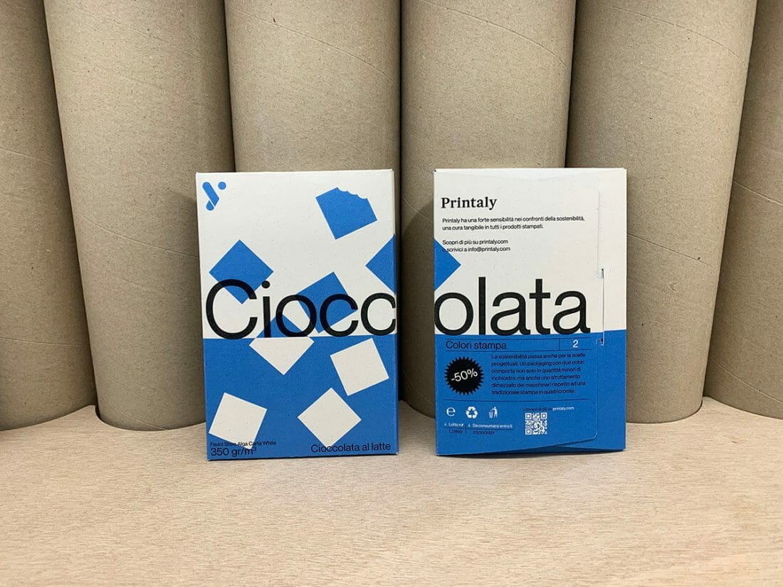 Packaging ecologici: confezione Cioccolata 