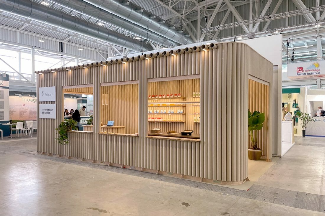 Progettazione stand per fiere - Printaly e Materieunite