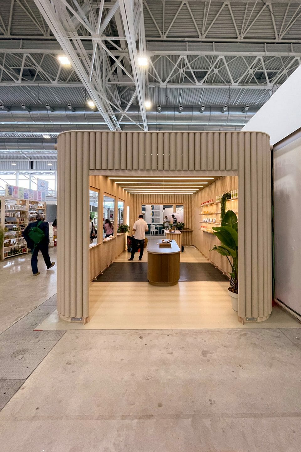 progettazione stand in cartone - Printaly e Materieunite al Sana