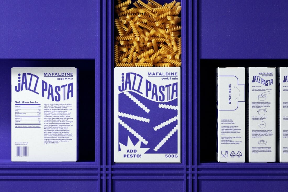 Valeria-Obrazkova-Jazz-Pasta-3-copy - Blog Printaly.com Packaging per pasta - esempio di scatola pasta corta